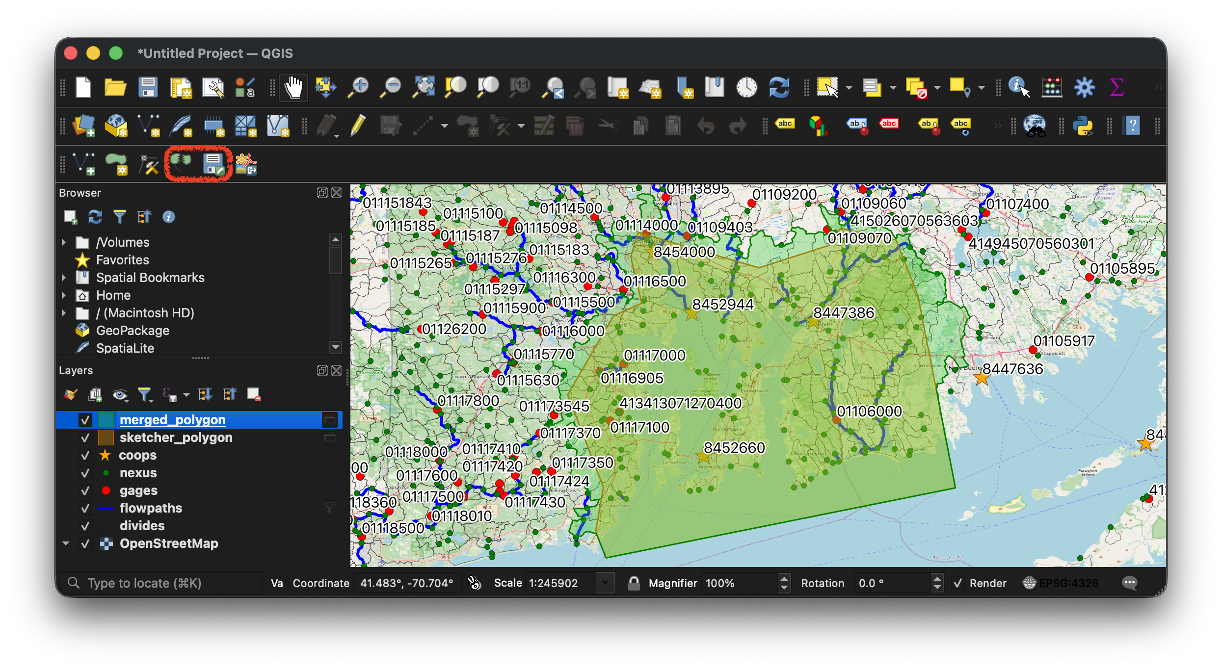 QGIS Plugin: model domain with watershed boundaries
