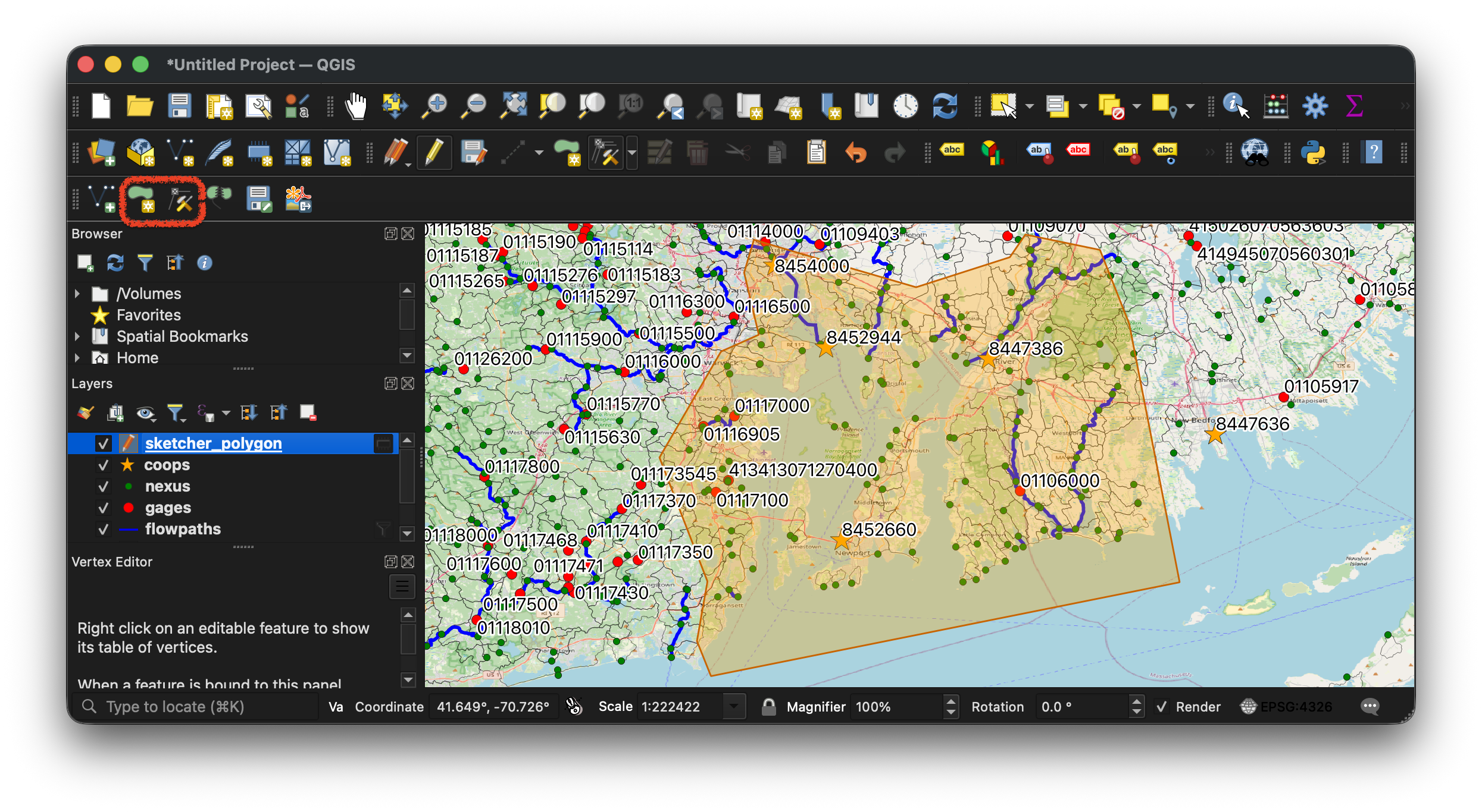 Sketched AOI Polygon